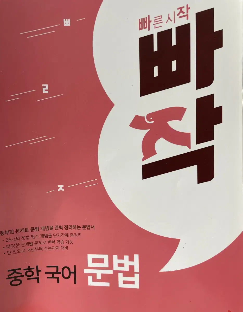 빠작 중학 국어 문법